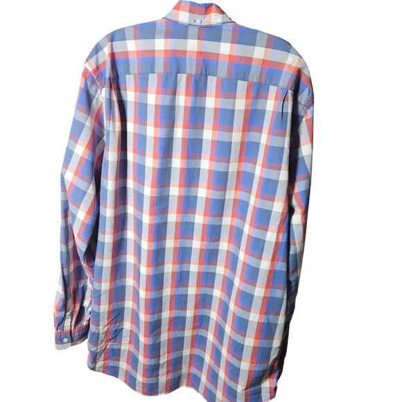 Gap Mens XXL Lived-In Button-Down Long Sleeve Plaid Shirt - Picture 3 of 3
